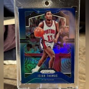 2019-2020 Isiah Thomas /199 Panini Prizm Holo Card. Detroit Pistons